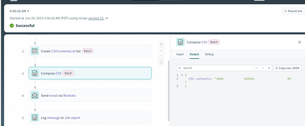 Composing CSV