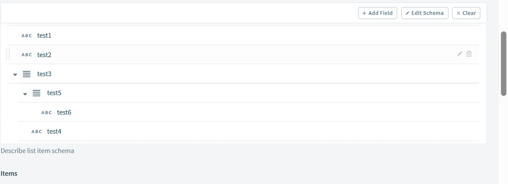This is structure i have defined for nested lists