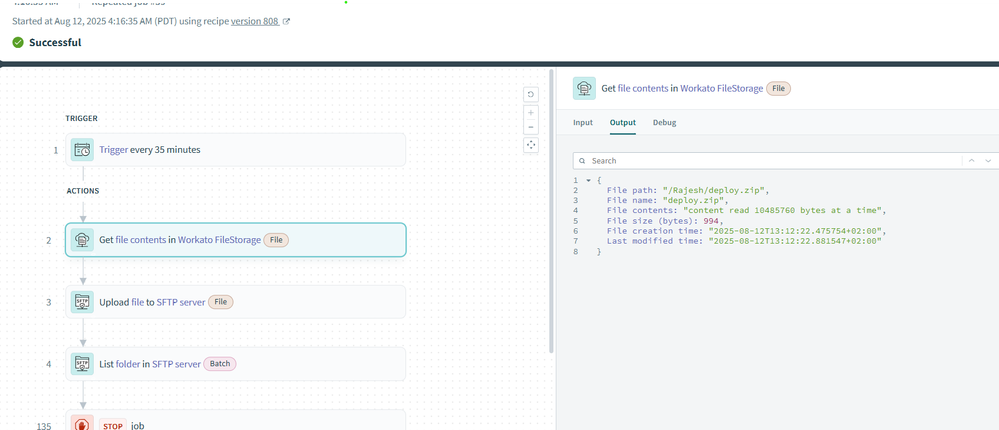 Get ZIP File from File storage